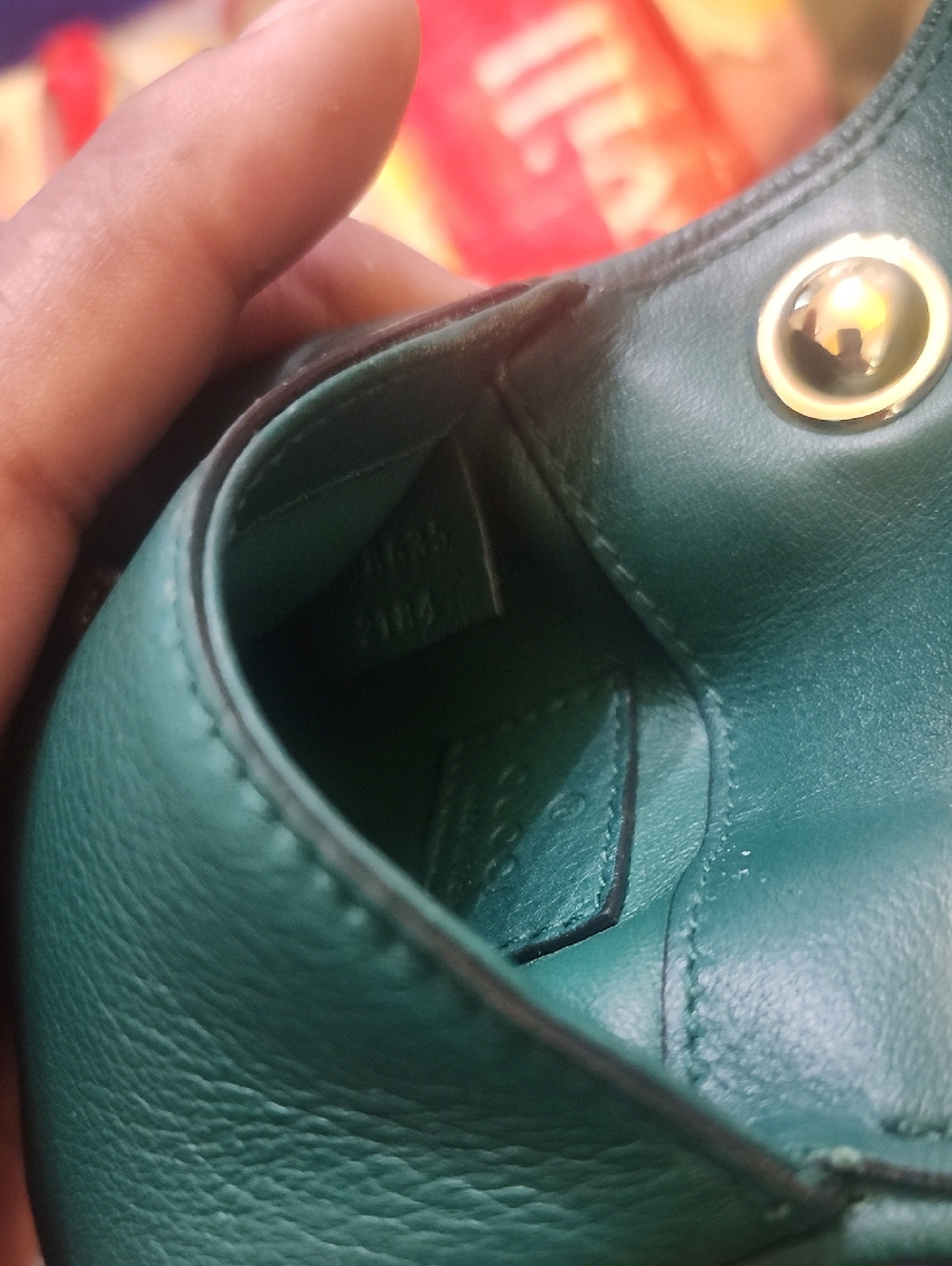 Gucci Blondie Interlocking G Green Mini Leather Crossbody Shoulder Bag - Picture 13 of 16